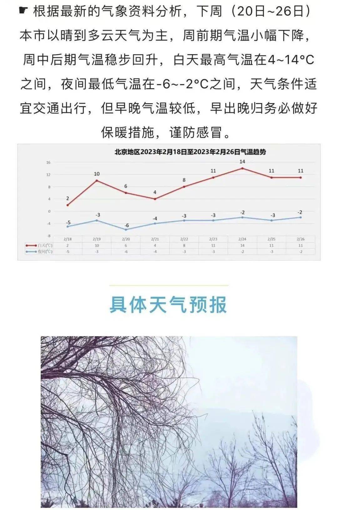 周末北京局地或现雨夹雪 冷空气带来显著降温